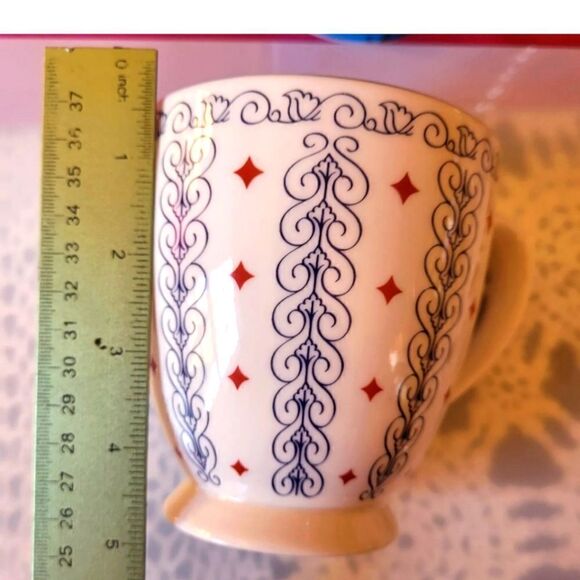 NEW Starbucks Barista 2003 Scroll Blue Interior Silver Border 20 oz. Large Mug - Picture 5 of 5